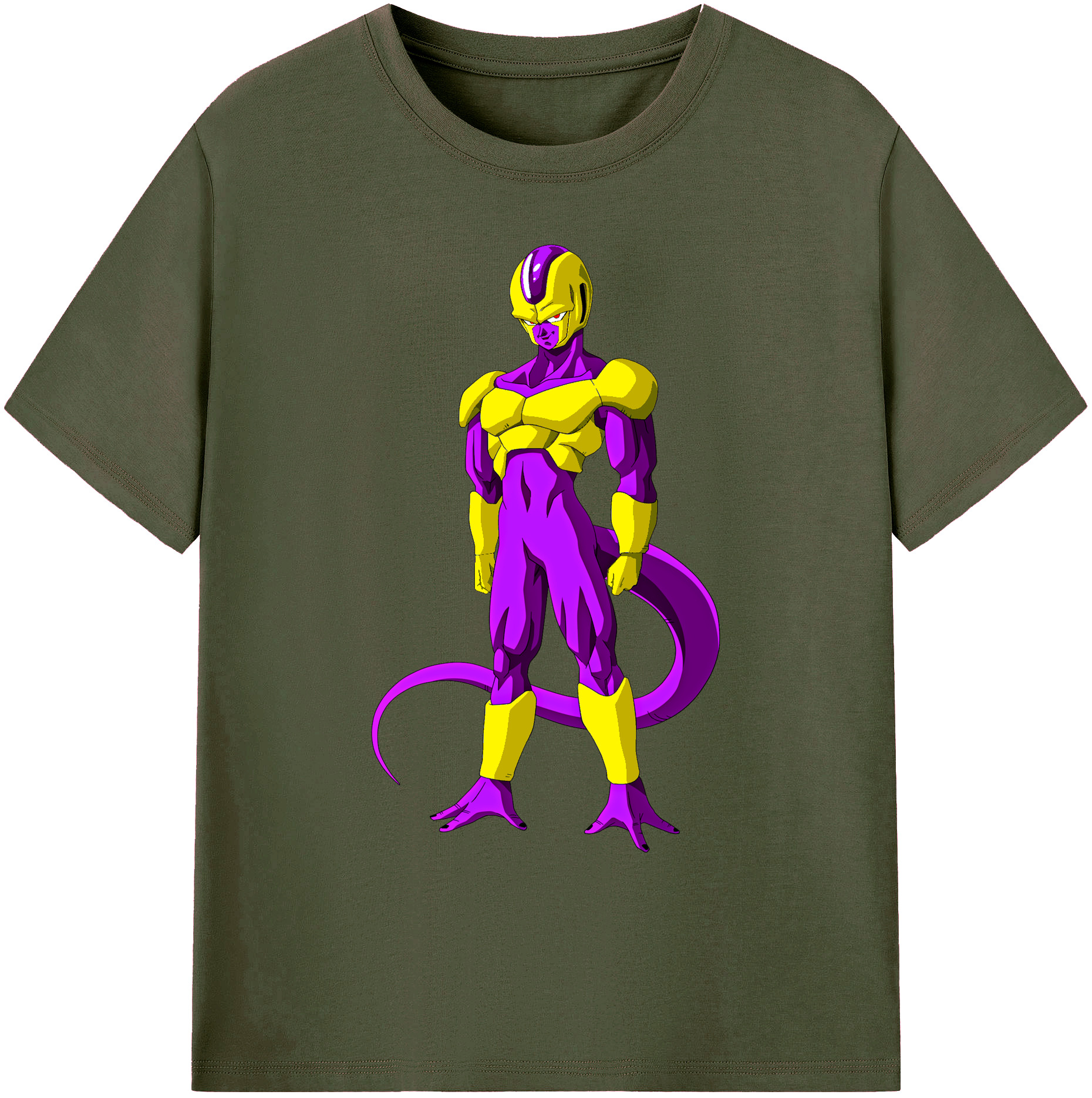 （画像用） ドラゴンボール フリーザ DRAGON BALL Frieza 綿100％ メンズ半袖Tシャツ｜肌触りやわらか＆通気性